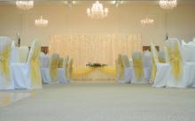 Fairylight backdrop for wedding top table