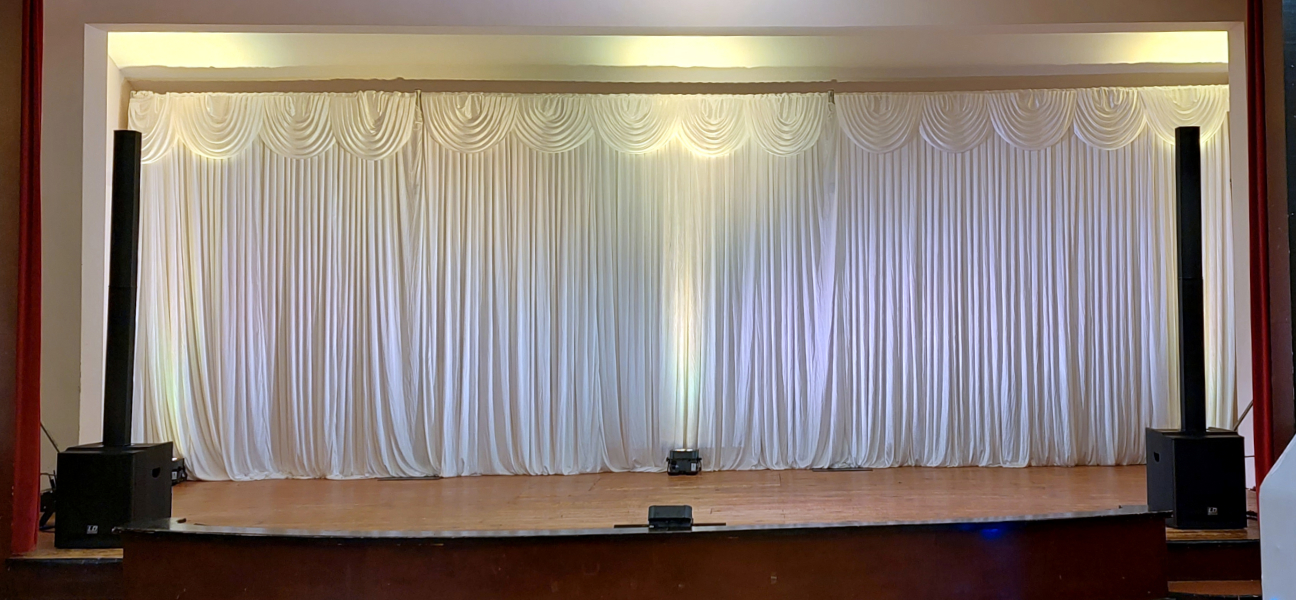 Stage backdrop draping