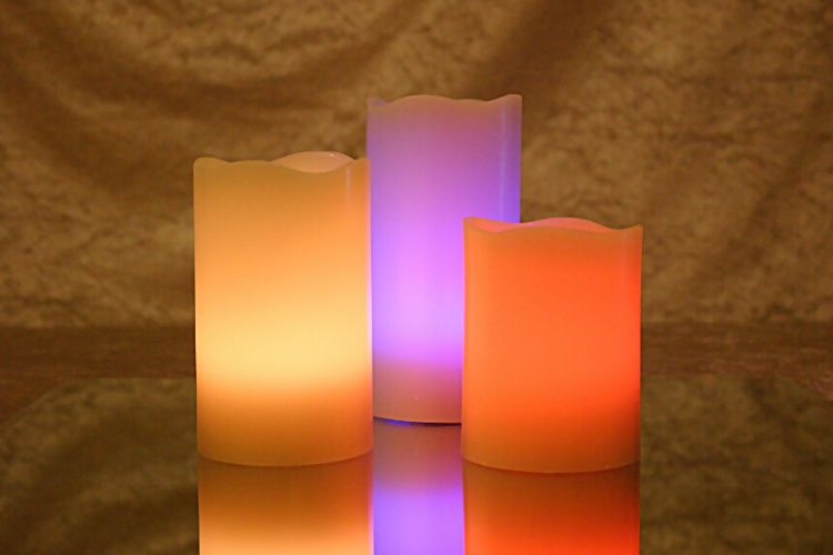 Coloured LED Candles