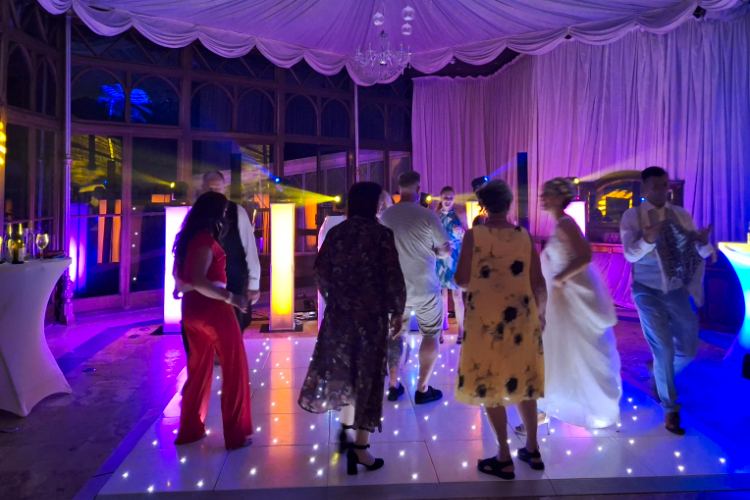 Hire poseur tables to place alongside the dance floor